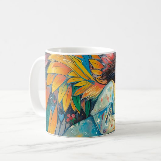 Engelsumarmung Kaffeetasse (Vorderseite Links)
