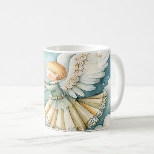 Engelsvibrationen Kaffeetasse (VorderseiteRechts)