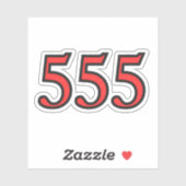 Engelszahl 555 Segen Aufkleber (Blatt)