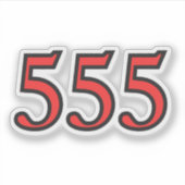 Engelszahl 555 Segen Aufkleber (Vorderseite)