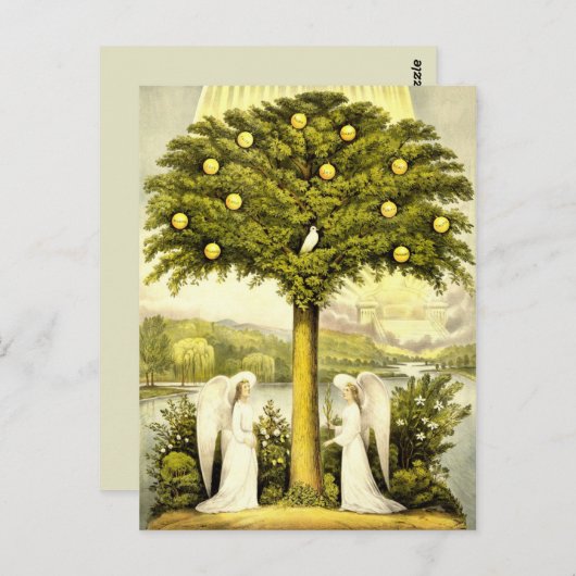 Engelszeit nach der Postkarte (Vorne/Hinten)