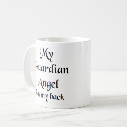 Engelwächter hat zurück kaffeetasse (Vorderseite Links)