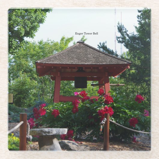 Enger Tower Japanese Peace Bell Untersetzer (Vorderseite)