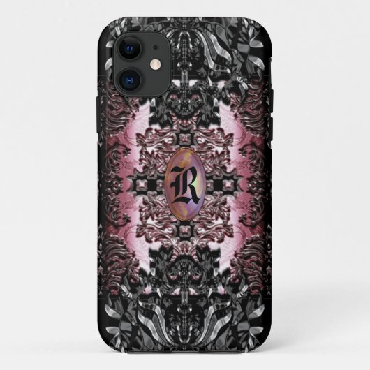 Enghel Thames Baroque IV Goth Chic Monogram Case-Mate iPhone Hülle (Rückseite)