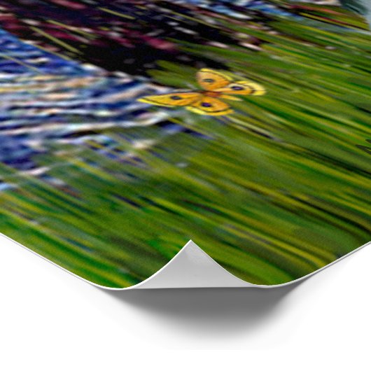 Engilsh Springer Pair - Starry Night Poster (Ecke)