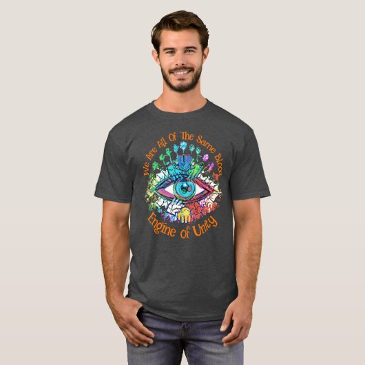 Engine of Unity Faded Rainbow Colors T-Shirt (Vorne ganz)