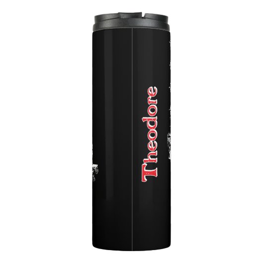 Engine Over Thin Red Flag Thermosbecher (Rückseite)