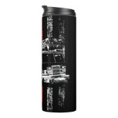 Engine Over Thin Red Flag Thermosbecher (Nach rechts gedreht)