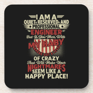 Engineer Art Professional Engineer Getränkeuntersetzer