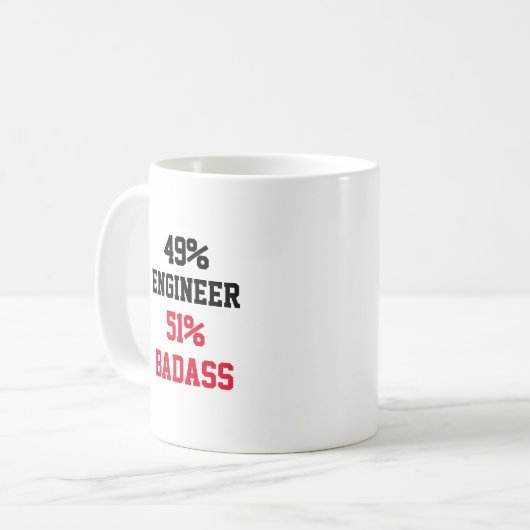 Engineer Badass Kaffeetasse (Vorderseite Links)