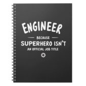 Engineer – Because Superhero Isn’t an Official Job Notizblock (Vorderseite)