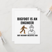 ENGINEER BIGFOOT KARTE (Vorderseite/Rückseite Beispiel)
