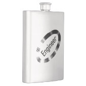 Engineer Black Oval Flachmann (Rechts)