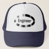 Engineer Black Oval Truckerkappe (Vorderseite)