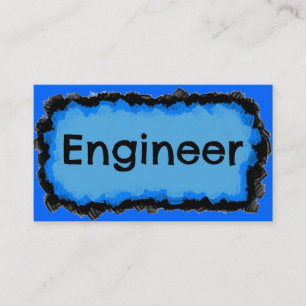 Engineer Blue Cloud Business Card Visitenkarte