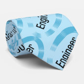 Engineer Blue Oval Krawatte (Gerollt)