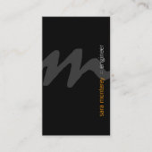 Engineer BoldScript Monogram BusinessCard Visitenkarte (Vorderseite)
