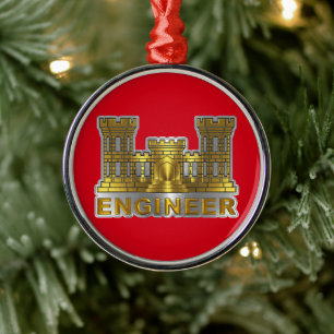 ENGINEER CORPS Weihnachten Ornament Aus Metall