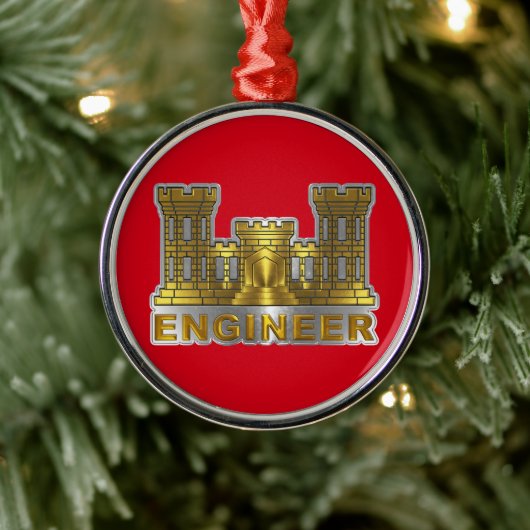 ENGINEER CORPS Weihnachten Ornament Aus Metall (Baum)