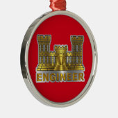 ENGINEER CORPS Weihnachten Ornament Aus Metall (Rechts)