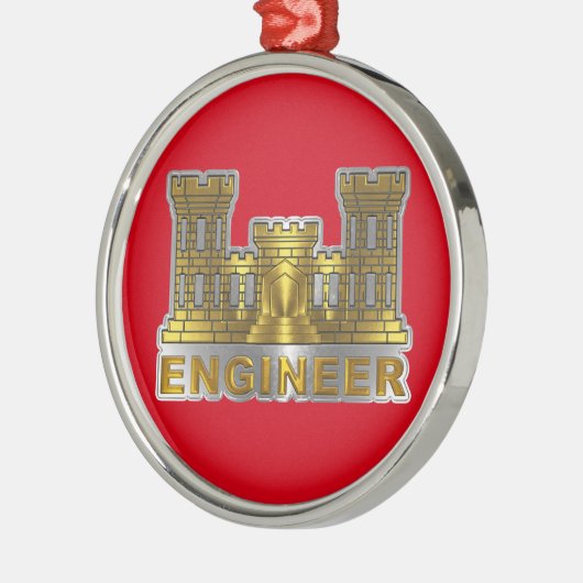 ENGINEER CORPS Weihnachten Ornament Aus Metall (Links)
