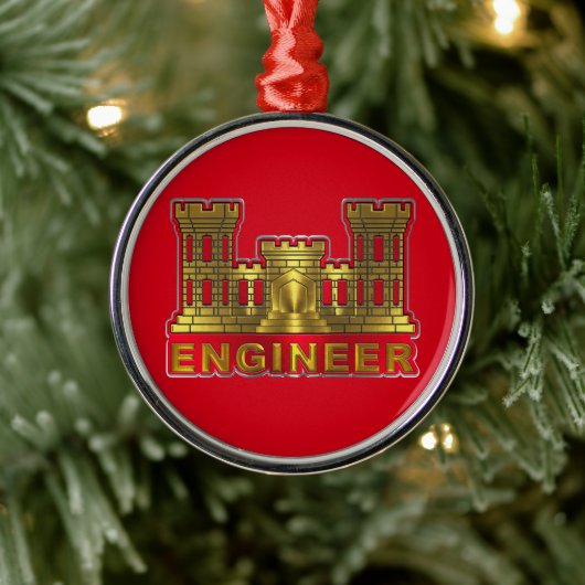 ENGINEER CORPS Weihnachten Ornament Aus Metall (Baum)