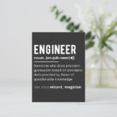 ENGINEER DEFINITION FEIERTAGSPOSTKARTE (Stehend Vorderseite)