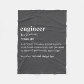 Engineer Definition Funny Engineering Mechanical C Fleecedecke (Vorderseite)