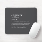 Engineer Definition Funny Engineering Mechanical C Mousepad (Mit Mouse)
