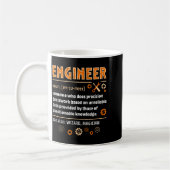 Engineer Definition Funny Engineering Nerdy Scienc Kaffeetasse (Links)