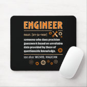 Engineer Definition Funny Engineering Nerdy Scienc Mousepad (Mit Mouse)