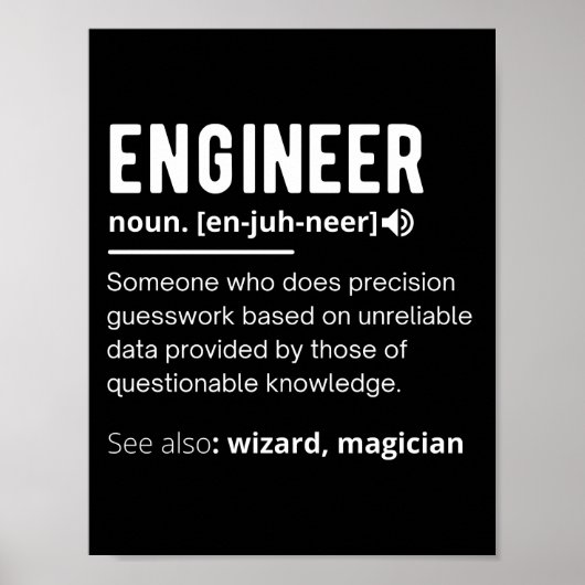 ENGINEER DEFINITION POSTER (Vorne)