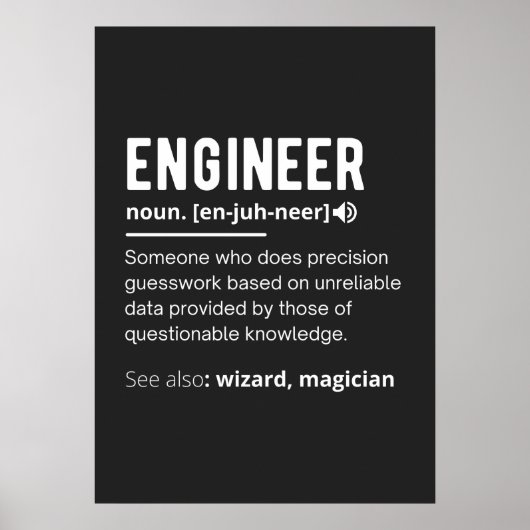 ENGINEER-DEFINITION POSTER (Vorne)