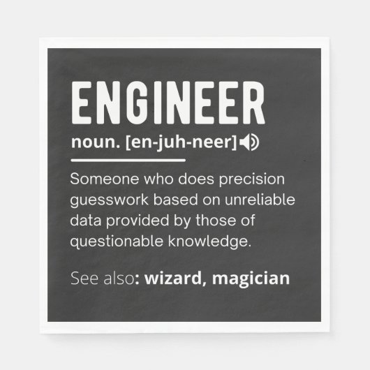ENGINEER DEFINITION SERVIETTE (Vorderseite)