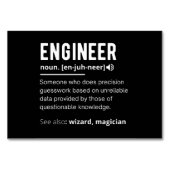 ENGINEER-DEFINITION TISCHNUMMER (Vorderseite)