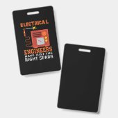 Engineer Electrical Engineers Have Just The Right Ausweis (Vorder- & Rückseite)