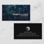 Engineer Engineering Technical Abstract Lights Visitenkarte (Vorne/Hinten)