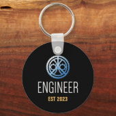 Engineer Established , Engineering Graduate Custom Schlüsselanhänger (Rückseite)
