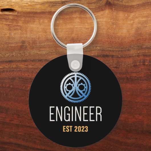 Engineer Established , Engineering Graduate Custom Schlüsselanhänger (Rückseite)
