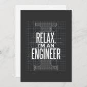 Engineer Funny Quote Einladung (Vorne/Hinten)