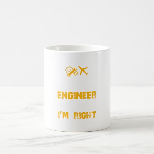 Engineer I Am A Aerospace Engineer Verwandlungstasse (Mittel)