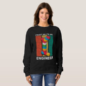 Engineer Master Builder Gebäude Bricks Blocks Con Sweatshirt (Vorne ganz)