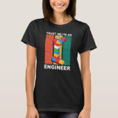 Engineer Master Builder Gebäude Bricks Blocks Con T-Shirt (Vorderseite)