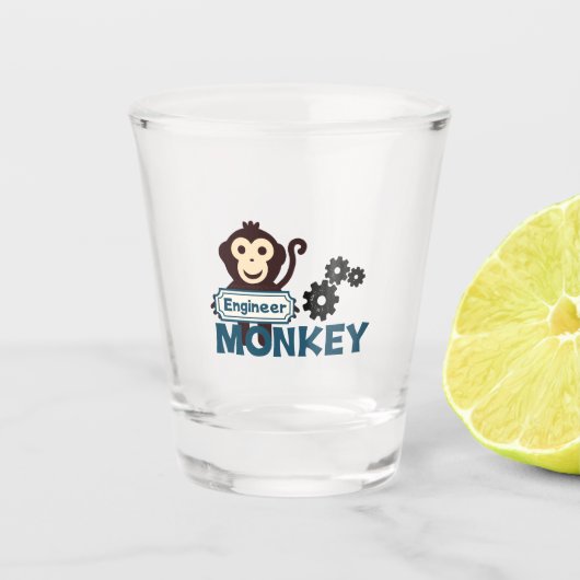 Engineer Monkey Schnapsglas (Vorderseite)