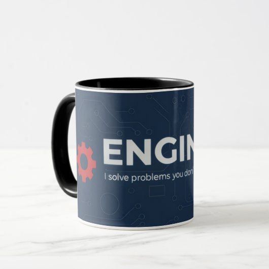 Engineer Mug - ENGINEER I solve problems Tasse (Vorderseite Links)