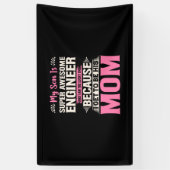 Engineer My Son Is A Super Awesome Engineer Banner (Vertikal)