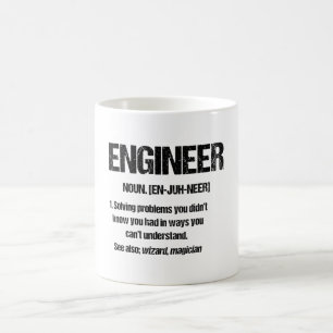 ENGINEER NOUN Funny Engineering Quotes Abschluss Kaffeetasse