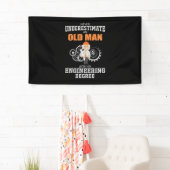 Engineer Old Man With An Engineering Degree Banner (Insitu)