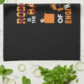 Engineer Robotics Of Engineering Geschirrtuch (Gefaltet)