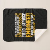 Engineer Super Cool Field Service Engineer Sherpadecke (Vorderseite (Horizontal))